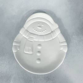 Vintage Snowman Plate - Case of 6
